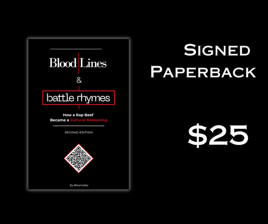 Second Edition Blood Lines and Battle Rhymes Signed Paperback